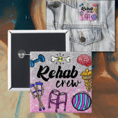 Rehab Crew-knop Vierkante Button 5,1 Cm