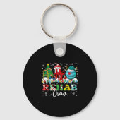Rehab Crew Wheelchair Santa Reindeer Rehab Nurse C Sleutelhanger (Voorkant)
