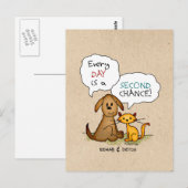 Rehab & Detox Cartoon: Herstel veilige geneesmidde Briefkaart (Voorkant / Achterkant)