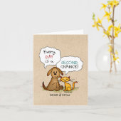 Rehab & Detox Cartoon: Herstel veilige geneesmidde Kaart (Gele Bloem)