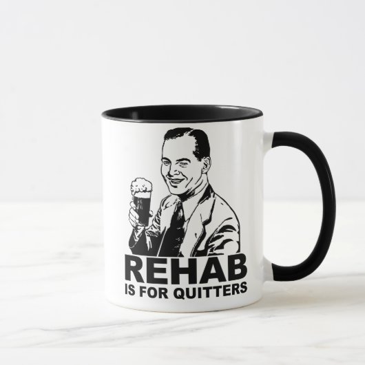 Rehab is voor Quitters Mok (Rechts)