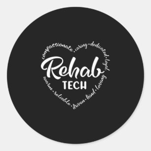 Rehab-technologie, revalidatie, revalidatie ronde sticker