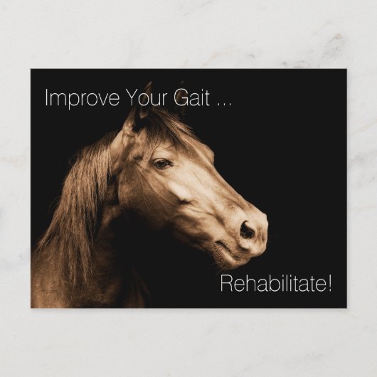 Rehabilitatietherapie Equine Specialist Appoint P Briefkaart (Voorkant)