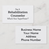 Rehabilitation Counselor Visitekaartje (Voorkant / Achterkant)