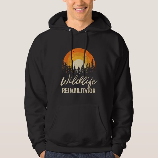  rehabilitator in het wild hoodie (Voorkant)