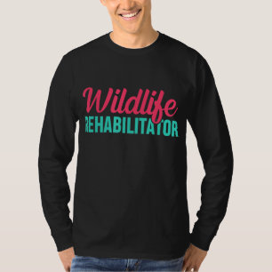 Rehabilitator in het wild, rechten van dieren, ver t-shirt