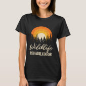  rehabilitator in het wild t-shirt (Voorkant)