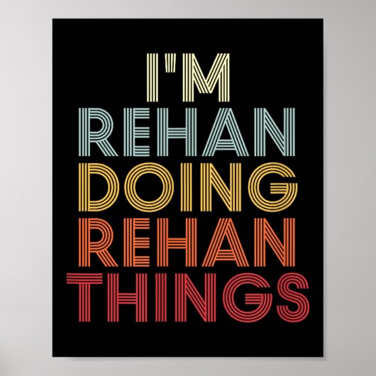Rehan Naam Rehan D Naam Eerst Gegeven Poster (Voorkant)