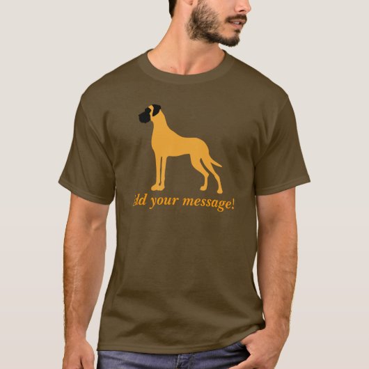 Rehbruine Dog T-shirt (Voorkant)