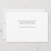 Rehearal binnenuitnodiging zwart op aangepaste kle kaart (Achterkant)