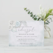 Rehearal  Ice Blue Roses Kaart (Staand voorkant)