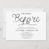 Rehearings binnenuitnodiging, repetitie, script kaart (Voorkant)