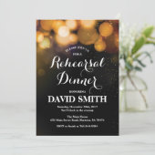 Rehearings binnenuitnodigingskaart Gold Glitter Kaart (Staand voorkant)