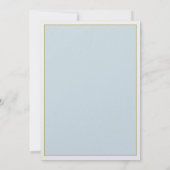 Rehearings blauwgroen Bouquet Rustic Wedding Suite Kaart (Achterkant)