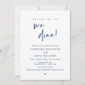 Rehearings-diner, voordat we dat doen, gaan we uit kaart (Voorkant)