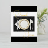 Rehearings Folie voor instelling binnenste pleiste Folie Uitnodiging (Staand Voorkant)