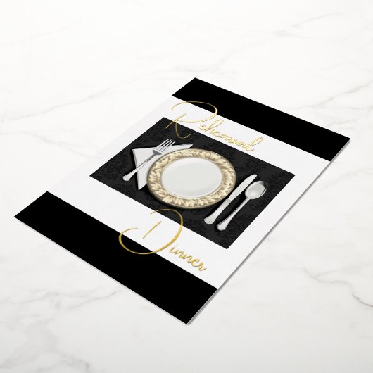 Rehearings Folie voor instelling binnenste pleiste Folie Uitnodiging (Gedraaid)