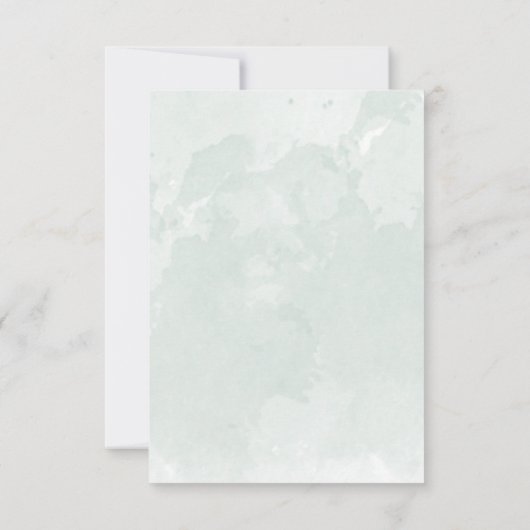 Rehearings groene eucalyptusuitnodiging kaart (Achterkant)