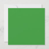 Rehearings Vintage Floral Monogram Green Kaart (Achterkant)