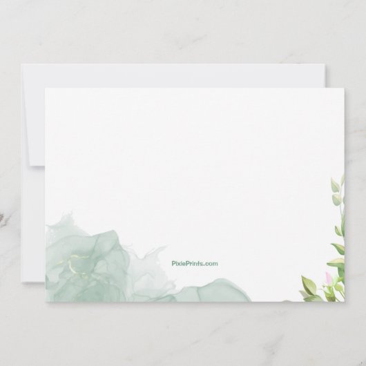 Rehearings Waterverf Kaart (Achterkant)