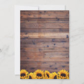 Rehearings zonnebloem Rustic String Lights Kaart (Achterkant)