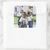 Rehearsal 2000 vierkante sticker (Tas)