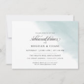 Rehearsal | Blauwgroen groene Waterverf Kaart (Voorkant)