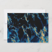 Rehearsal | Blue Sapphire Waterverf Geode Kaart (Achterkant)