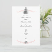 Rehearsal/Bridal Shower Uitnodiging voor "Wedding  (Staand voorkant)