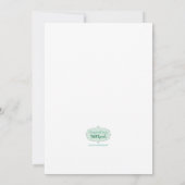 Rehearsal/Bridal Shower Uitnodiging voor "Wedding  (Achterkant)