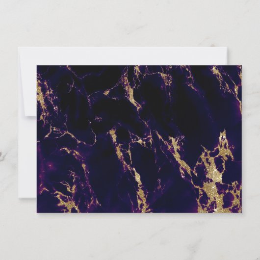 Rehearsal | Deep Amethyst Waterverf Geode Kaart (Achterkant)