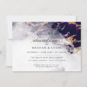 Rehearsal | Deep Amethyst Waterverf Geode Kaart (Voorkant)