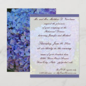 Rehearsal Dinner Blue Hydrangea Kaart (Voorkant / Achterkant)