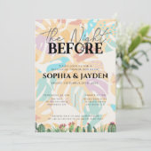 Rehearsal Dinner Cactus Tropische palmwoestijn Kaart (Staand voorkant)