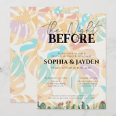 Rehearsal Dinner Cactus Tropische palmwoestijn Kaart (Voorkant / Achterkant)