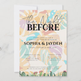 Rehearsal Dinner Cactus Tropische palmwoestijn Kaart