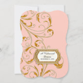 Rehearsal Dinner, Glam Old Hollywood Regency Kaart (Voorkant)