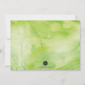 REHEARSAL DINNER Invitation, Waterverf Succulent Kaart (Achterkant)