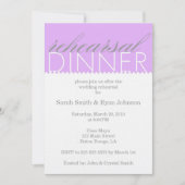 Rehearsal Dinner Kaart (Voorkant)