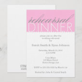 Rehearsal Dinner Kaart (Voorkant / Achterkant)