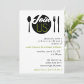 Rehearsal Dinner Kaart (Staand voorkant)