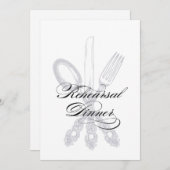 Rehearsal Dinner Kaart (Voorkant / Achterkant)
