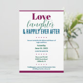 Rehearsal Dinner Love, Laugher, Happily Ever After Kaart (Staand voorkant)