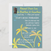 Rehearsal Dinner Luau Kaart (Voorkant)