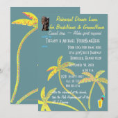 Rehearsal Dinner Luau Kaart (Voorkant / Achterkant)