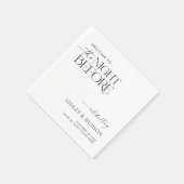 Rehearsal Dinner Napkin The Night Before Napkins Servet (Hoek)