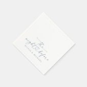 Rehearsal Dinner Night Before Dusty Blue Wedding Servet (Hoek)