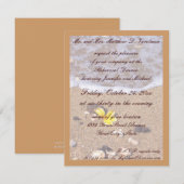 Rehearsal Dinner Ocean Seashells Kaart (Voorkant / Achterkant)