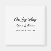 Rehearsal dinner One day away night before name da Magneet (Voorkant)