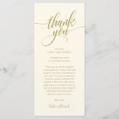 Rehearsal Dinner Place Setting Thank you Card Programmakaart (Voorkant)